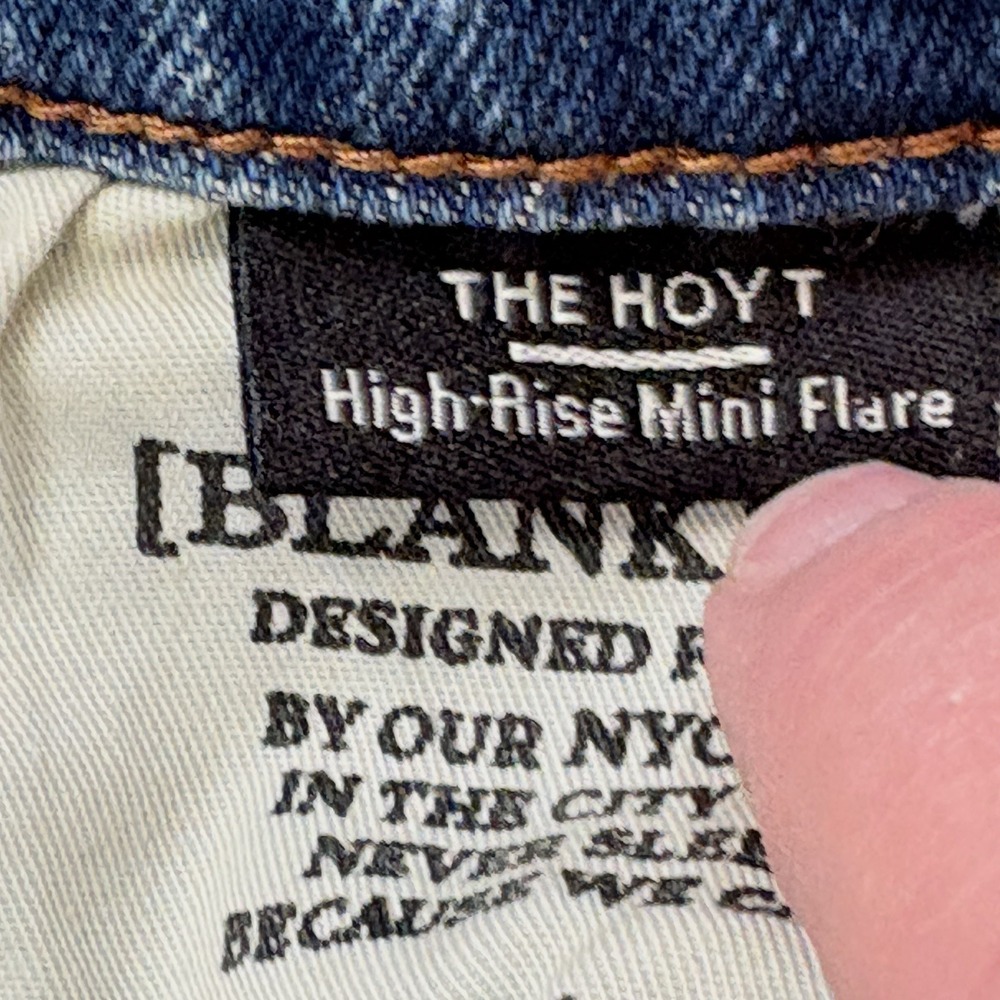 NEW BLANKNYC Jeans Womens 28 Hoyt High-Rise Mini Flare 29x33 - Picture 15 of 16